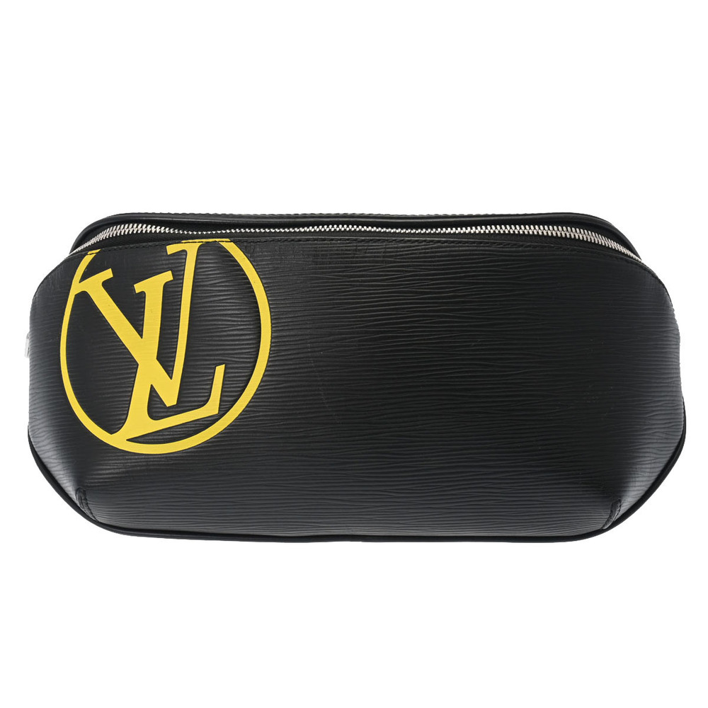 Louis Vuitton Epi Leather Bum Bag LV Circle Black Body